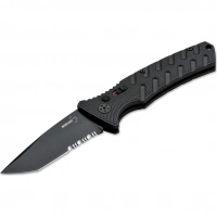 Автоматический складной нож Boker Strike Tanto All Black, сталь AUS-8, рукоять алюминий купить в Сургуте