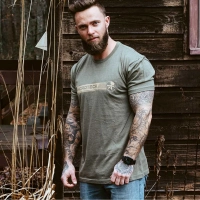 Футболка Microtech CORE TEE GREEN/TAN купить в Сургуте