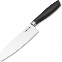 Кухонный нож шефа Bker Core Santoku, 163 мм, сталь X50CrMoV15, рукоять пластик купить в Сургуте