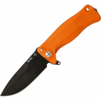 Нож складной LionSteel SR11A OB ORANGE, сталь Uddeholm Sleipner® Black Finish, рукоять алюминий (Solid®), оранжевый купить в Сургуте