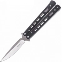 Складной нож Boker Plus Balisong 06EX002, Satin Finish 440C Steel, рукоять стеклотекстолит G-10, чёрный купить в Сургуте