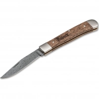 Складной нож Boker Trapper Asbach Uralt Damast, сталь дамаск, рукоять дуб купить в Сургуте