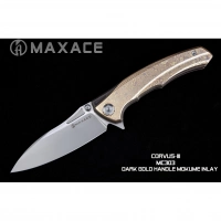 Складной нож Maxace Corvus, сталь M390, Mokume  TC4+Inlay купить в Сургуте