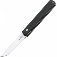 Складной нож Wasabi G10 — Boker Plus 01BO630, лезвие сталь 440C Satin, рукоять стеклотекстолит G-10, чёрный купить в Сургуте