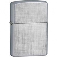 Зажигалка ZIPPO Linen Weave с покрытием Brushed Chrome, латунь/сталь, серебристая, матовая, 36x12x56 мм купить в Сургуте