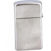 Зажигалка ZIPPO Slim® с покрытием Satin Chrome™, латунь/сталь, серебристая, матовая, 30х10×55 мм купить в Сургуте